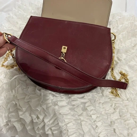 🇺🇸SALE🎈
LOUISE ET CIE - Burgundy Suede/ Leather Crossbody Bag - - Picture 2 of 10
